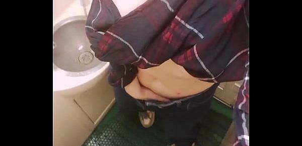 I Masturbate Pussy in the Train Toilet and Recording it on Camera for You